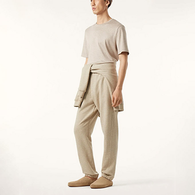 loro piana tremezzo cotton silk knit crew neck t-shirt
